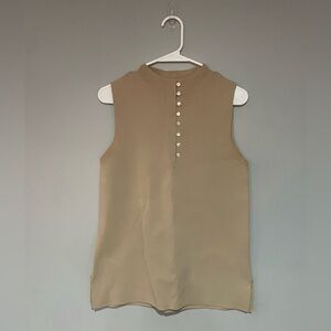 M.M LaFleur Sleeveless Tan Top